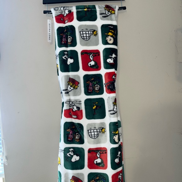 Snoopy Throw Blanket Charlie Brown Christmas Woodstock🎄🔴🟢 Peanuts Soft Xmas - Picture 6 of 8